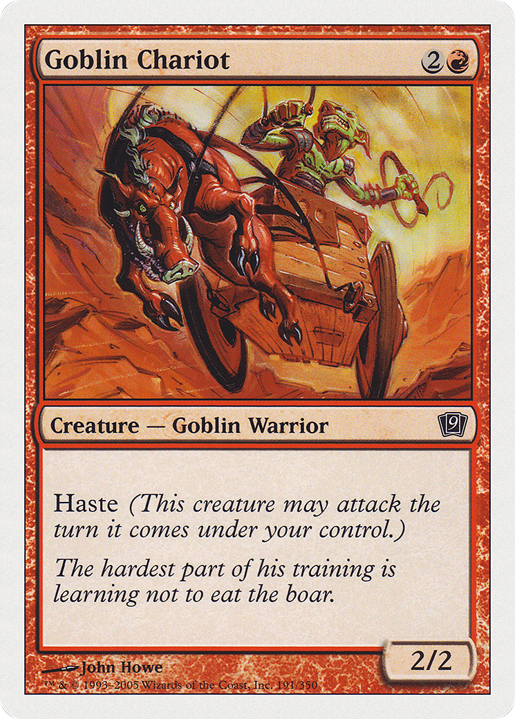 Goblin Chariot (9ED-191) [9th Edition] Foil MTG Single Wizards of the Coast