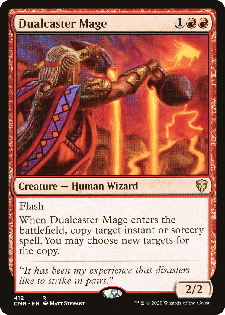 Dualcaster Mage (CMR-412) [Commander Legends] MTG Single Wizards of the Coast