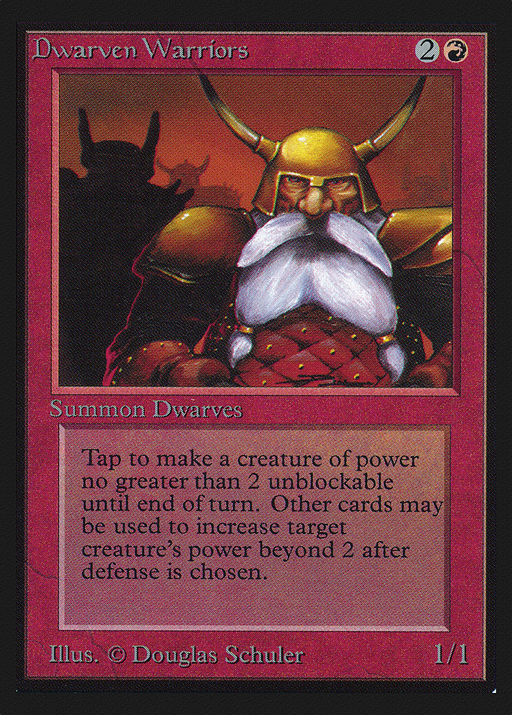 Dwarven Warriors (IED-144) [Intl. Collectors' Edition] MTG Single Wizards of the Coast