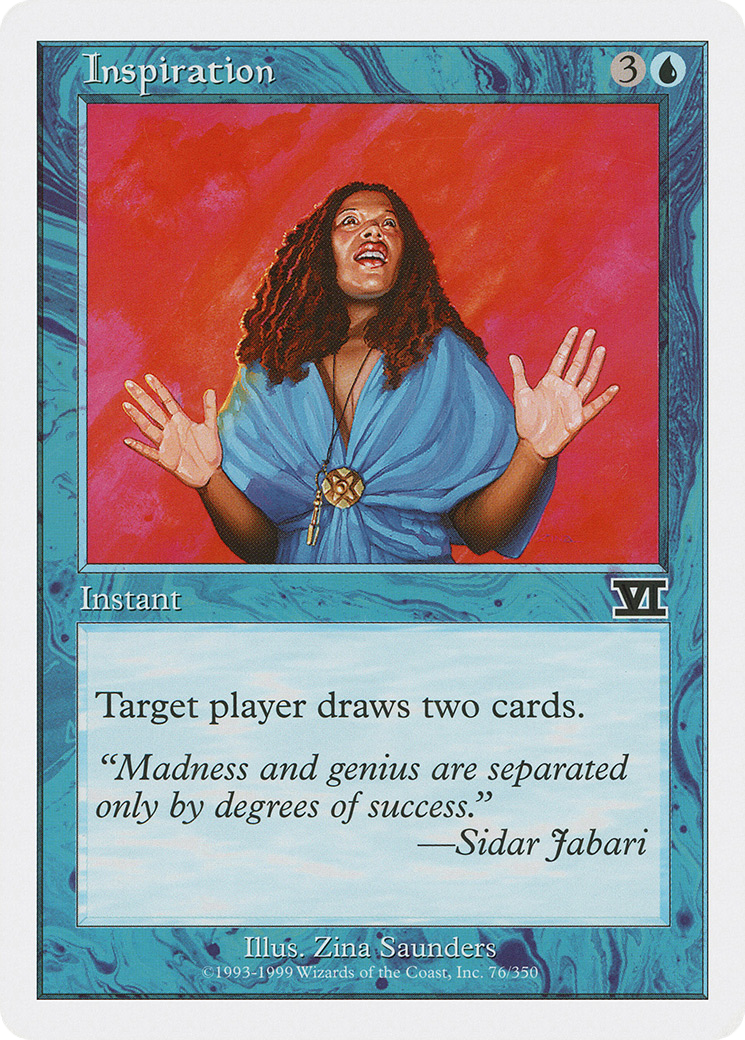 Inspiration (6ED-076) [Classic Sixth Edition] MTG Single Wizards of the Coast
