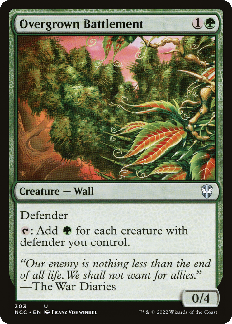 Overgrown Battlement (NCC-303) [New Capenna Commander] MTG Single Wizards of the Coast