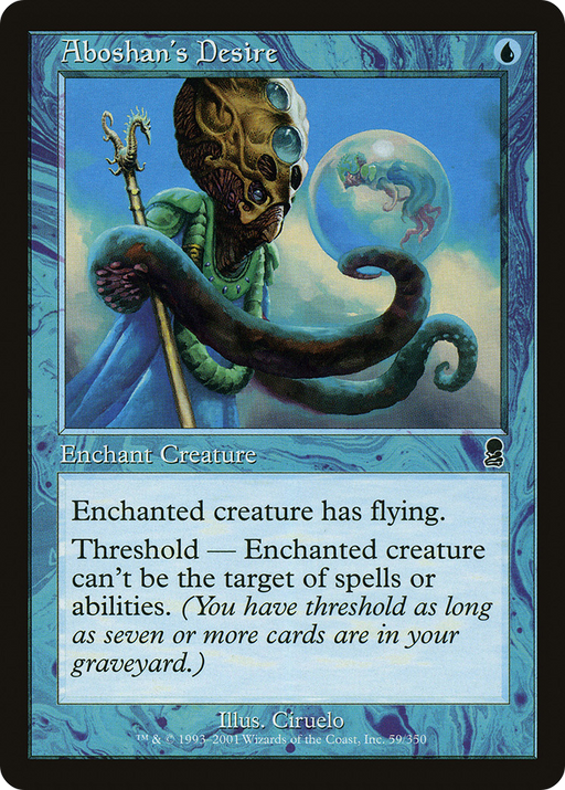 Aboshan's Desire (ODY-059) [Odyssey] Foil MTG Single Wizards of the Coast