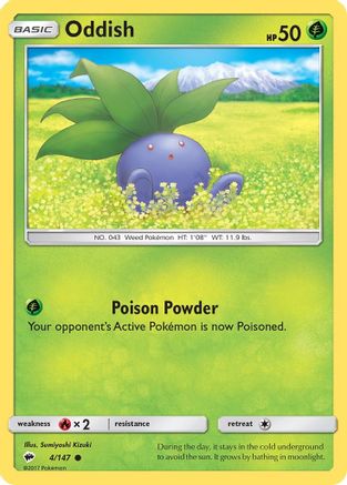Oddish (4/147) [SM: Burning Shadows] Pokemon Single Pokémon