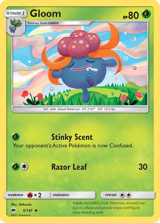 Gloom (5/147) [SM: Burning Shadows] Pokemon Single Pokémon