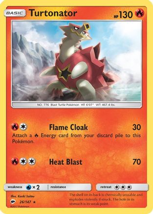 Turtonator (/147) [SM: Burning Shadows] Pokemon Single Pokémon