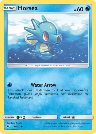 Horsea (29/147) Reverse Holofoil [SM: Burning Shadows] Pokemon Single Pokémon