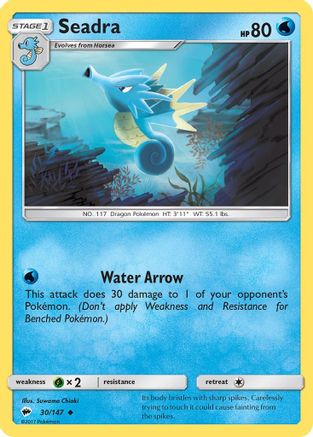 Seadra (30/147) Reverse Holofoil [SM: Burning Shadows] Pokemon Single Pokémon