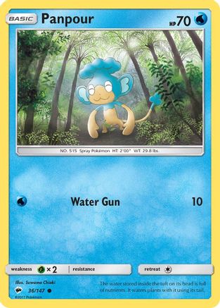 Panpour (/147) [SM: Burning Shadows] Pokemon Single Pokémon