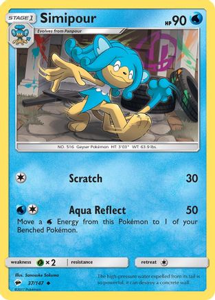 Simipour (/147) Reverse Holofoil [SM: Burning Shadows] Pokemon Single Pokémon