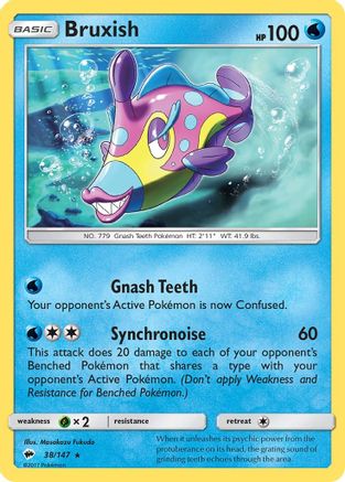 Bruxish (/147) Reverse Holofoil [SM: Burning Shadows] Pokemon Single Pokémon