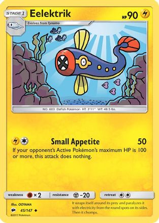 Eelektrik (/147) [SM: Burning Shadows] Pokemon Single Pokémon