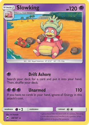 Slowking (48/147) Reverse Holofoil [SM: Burning Shadows] Pokemon Single Pokémon
