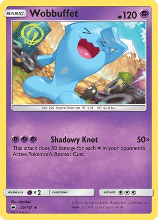 Wobbuffet (49/147) [SM: Burning Shadows] Pokemon Single Pokémon