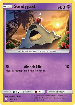 Sandygast (/147) Reverse Holofoil [SM: Burning Shadows] Pokemon Single Pokémon