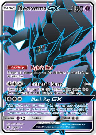 Necrozma GX (Full Art) (/147) Holofoil [SM: Burning Shadows] Pokemon Single Pokémon