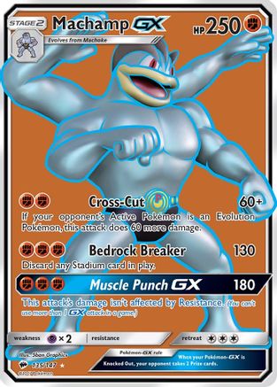 Machamp GX (Full Art) (/147) Holofoil [SM: Burning Shadows] Pokemon Single Pokémon