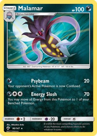 Malamar (/147) Reverse Holofoil [SM: Burning Shadows] Pokemon Single Pokémon