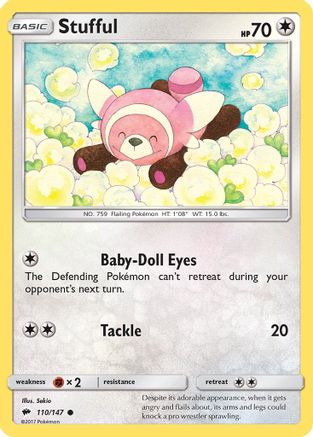 Stufful (110/147) Reverse Holofoil [SM: Burning Shadows] Pokemon Single Pokémon