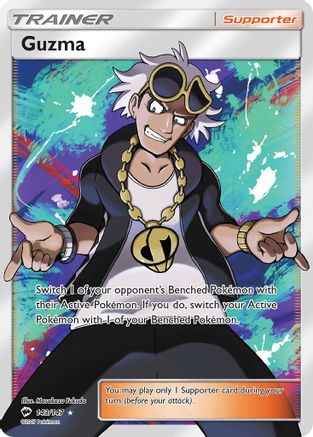 Guzma (Full Art) 143/147 Holofoil [SM: Burning Shadows] Pokemon Single Pokémon