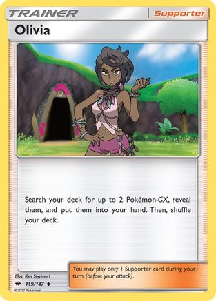 Olivia (119/147) Reverse Holofoil [SM: Burning Shadows] Pokemon Single Pokémon