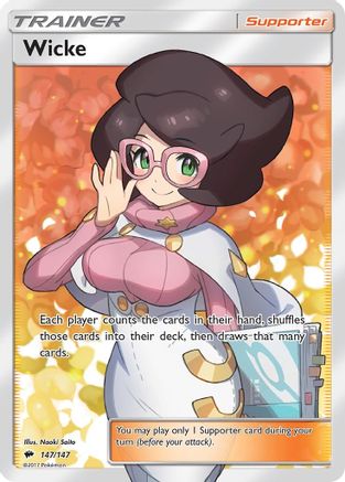 Wicke (Full Art) 147/147 Holofoil [SM: Burning Shadows] Pokemon Single Pokémon