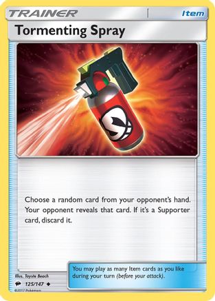 Tormenting Spray 125/147 [SM: Burning Shadows] Pokemon Single Pokémon