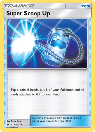 Super Scoop Up (124/147) Reverse Holofoil [SM: Burning Shadows] Pokemon Single Pokémon
