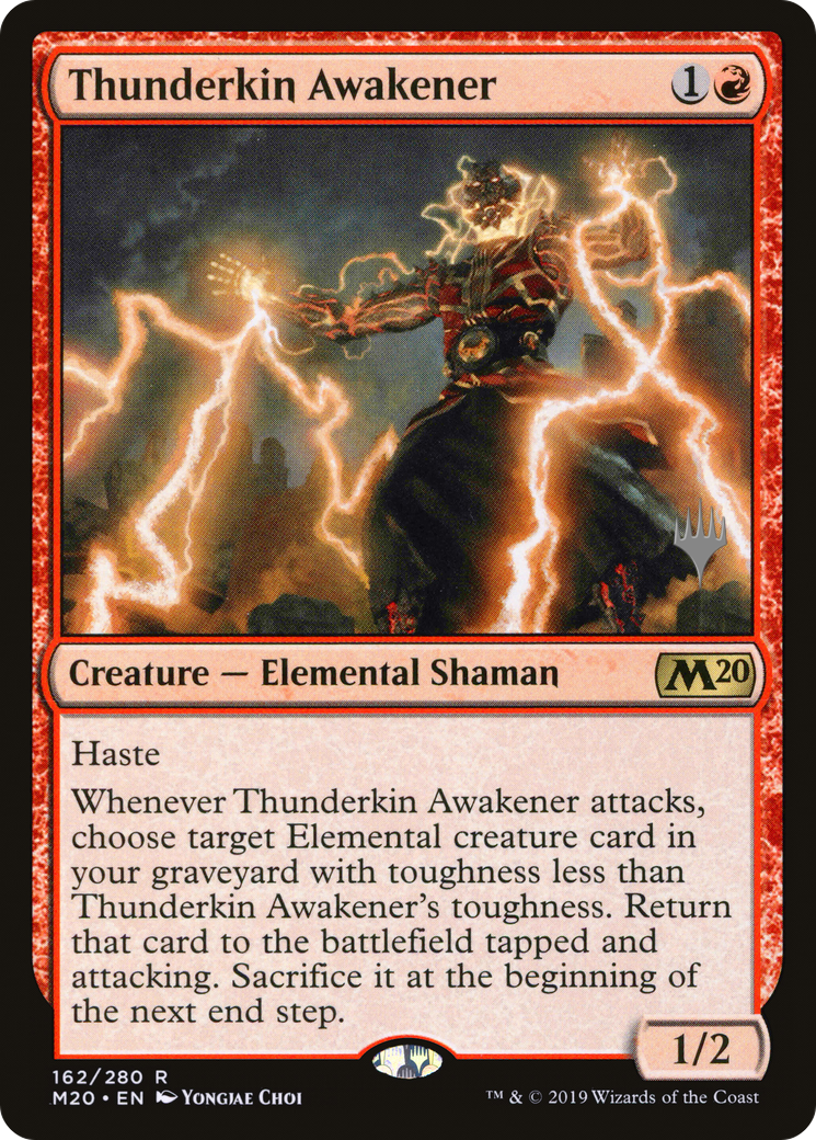 Thunderkin Awakener (PPM20-162P) [Core Set 2020 Promos] MTG Single Wizards of the Coast