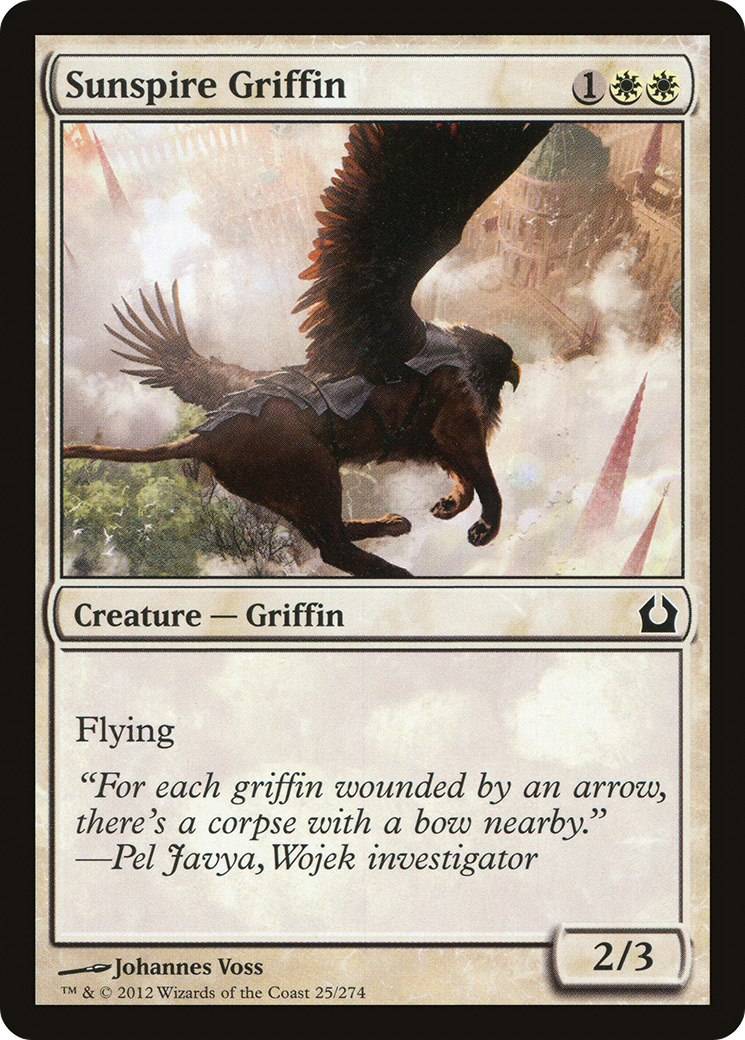 Sunspire Griffin (RTR-025) [Return to Ravnica] MTG Single Wizards of the Coast