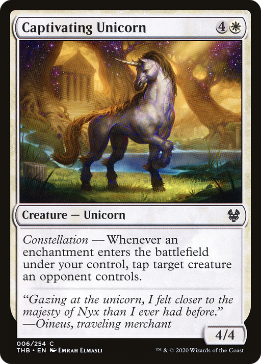 Captivating Unicorn (THB-006) [Theros Beyond Death] MTG Single Wizards of the Coast