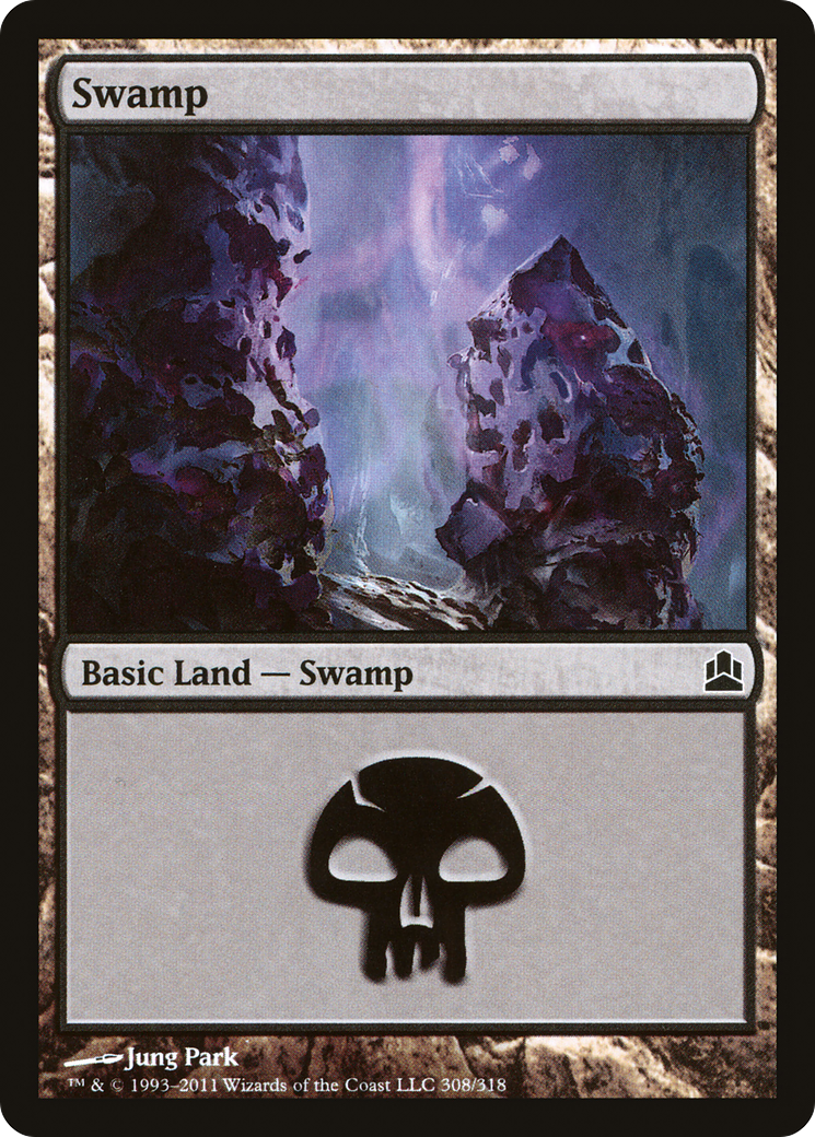 Swamp (CMD-308) [Commander 2011] MTG Single Wizards of the Coast