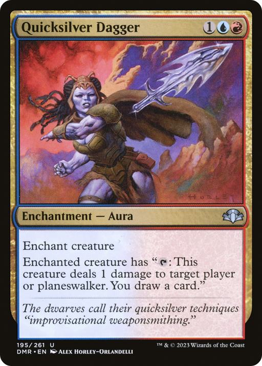 Quicksilver Dagger (DMR-195) [Dominaria Remastered] MTG Single Wizards of the Coast