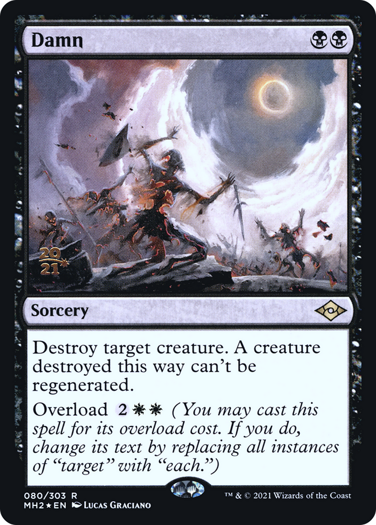 Damn (PRE-080) [Modern Horizons 2 Promos] Foil MTG Single Wizards of the Coast
