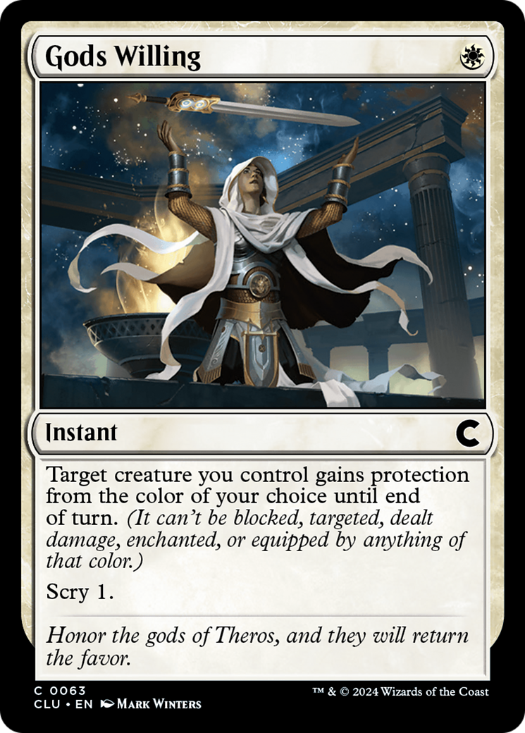 Gods Willing (CLU-063) [Ravnica: Clue Edition] MTG Single Wizards of the Coast