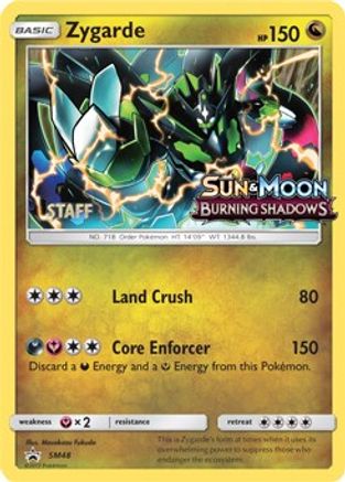 Zygarde - SM48 (Prerelease) [Staff] () Holofoil [SM: Black Star Promos] Pokemon Single Pokémon