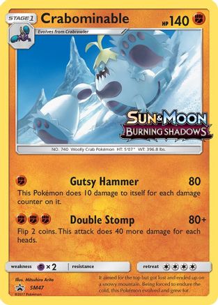 Crabominable - SM47 (Prerelease) (/248) Holofoil [SM: Black Star Promos] Pokemon Single Pokémon