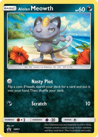 Alolan Meowth - SM51 (/248) Holofoil [SM: Black Star Promos] Pokemon Single Pokémon