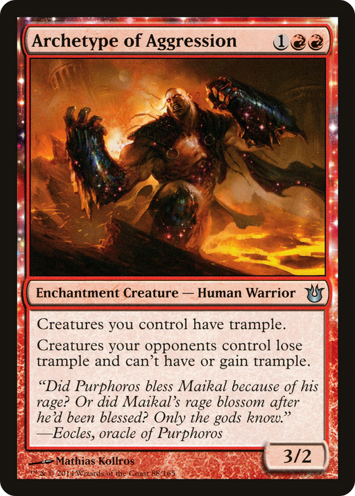 Archetype of Aggression (BNG-088) [Born of the Gods] MTG Single Wizards of the Coast