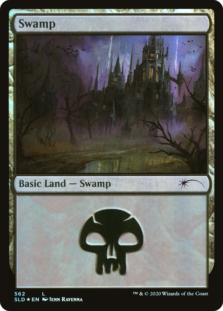 Swamp (562) (SLD-562) [Secret Lair] Drop Foil MTG Single Wizards of the Coast