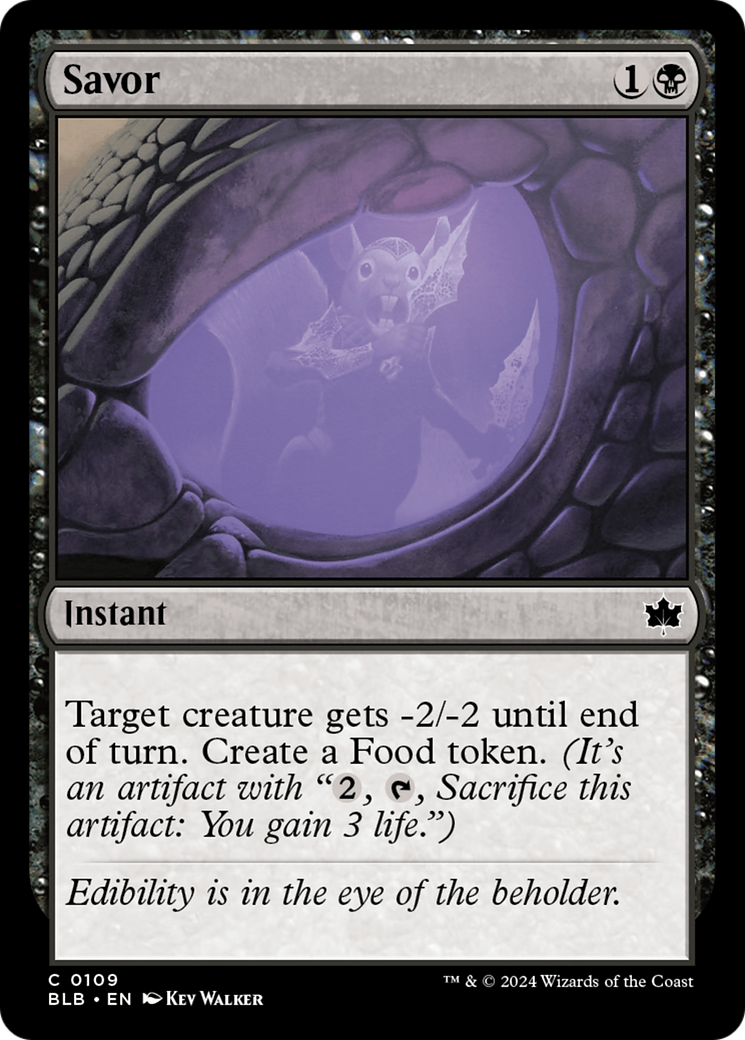 Savor (BLB-109) [Bloomburrow] MTG Single Wizards of the Coast