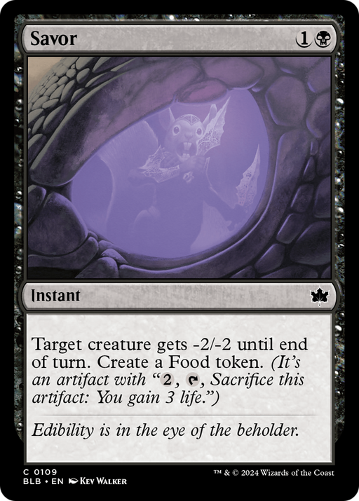 Savor (BLB-109) [Bloomburrow] Foil MTG Single Wizards of the Coast