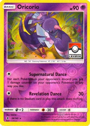 Oricorio - 56/145 (Pokemon League) Reverse Holofoil [Promos: League & Championship Cards] Pokemon Single Pokémon