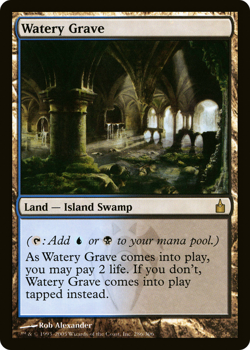 Watery Grave (RAV-286) [Ravnica: City of Guilds] Foil MTG Single Wizards of the Coast