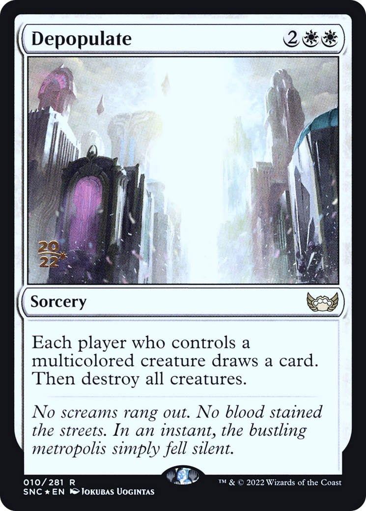 Depopulate (PRE-10S) [Streets of New Capenna Promos] Foil MTG Single Wizards of the Coast