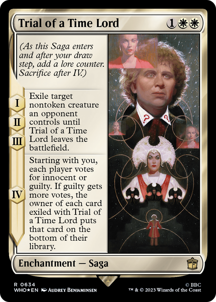 Trial of a Time Lord (Surge Foil) (WHO-634) [Doctor Who] Foil MTG Single Wizards of the Coast
