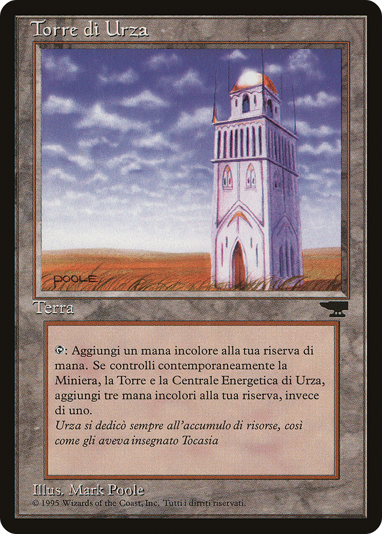 Urza's Tower (Mountains) (Italian) - "Torre di Urza" (REN-) [Misc] Rinascimento MTG Single Wizards of the Coast