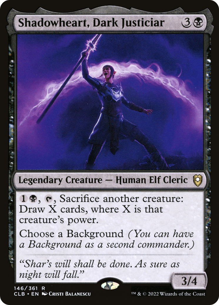 Shadowheart, Dark Justiciar (CLB-146) [Commander Legends: Battle for Baldur's Gate] MTG Single Wizards of the Coast