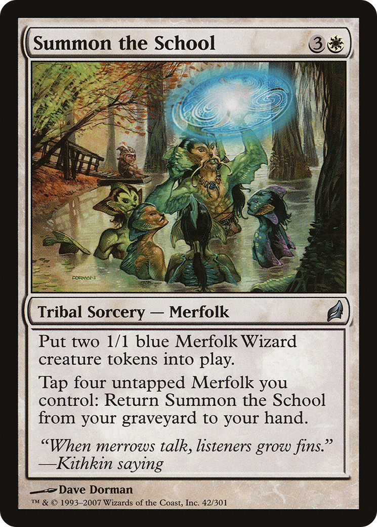 Summon the School (LRW-042) [Lorwyn] MTG Single Wizards of the Coast