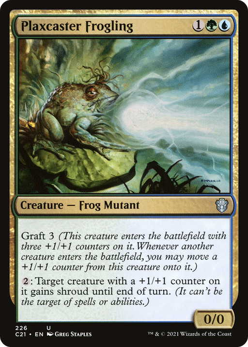 Plaxcaster Frogling (C21-226) [Commander 2021] MTG Single Wizards of the Coast