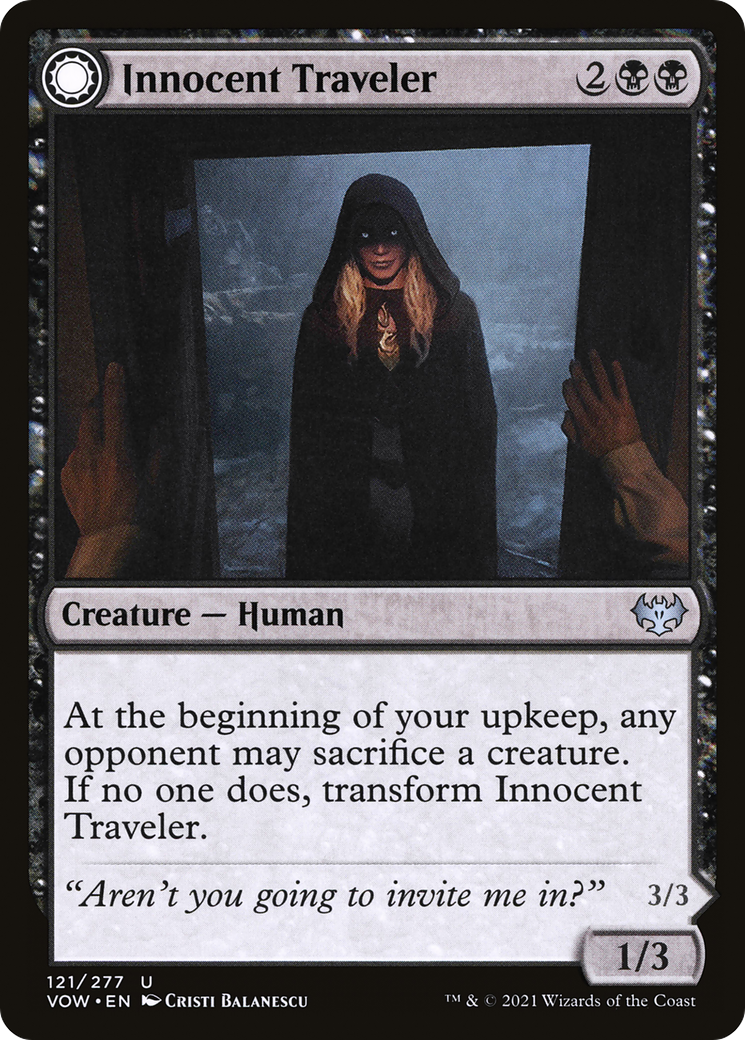 Innocent Traveler (VOW-121) [Innistrad: Crimson Vow] Foil MTG Single Wizards of the Coast